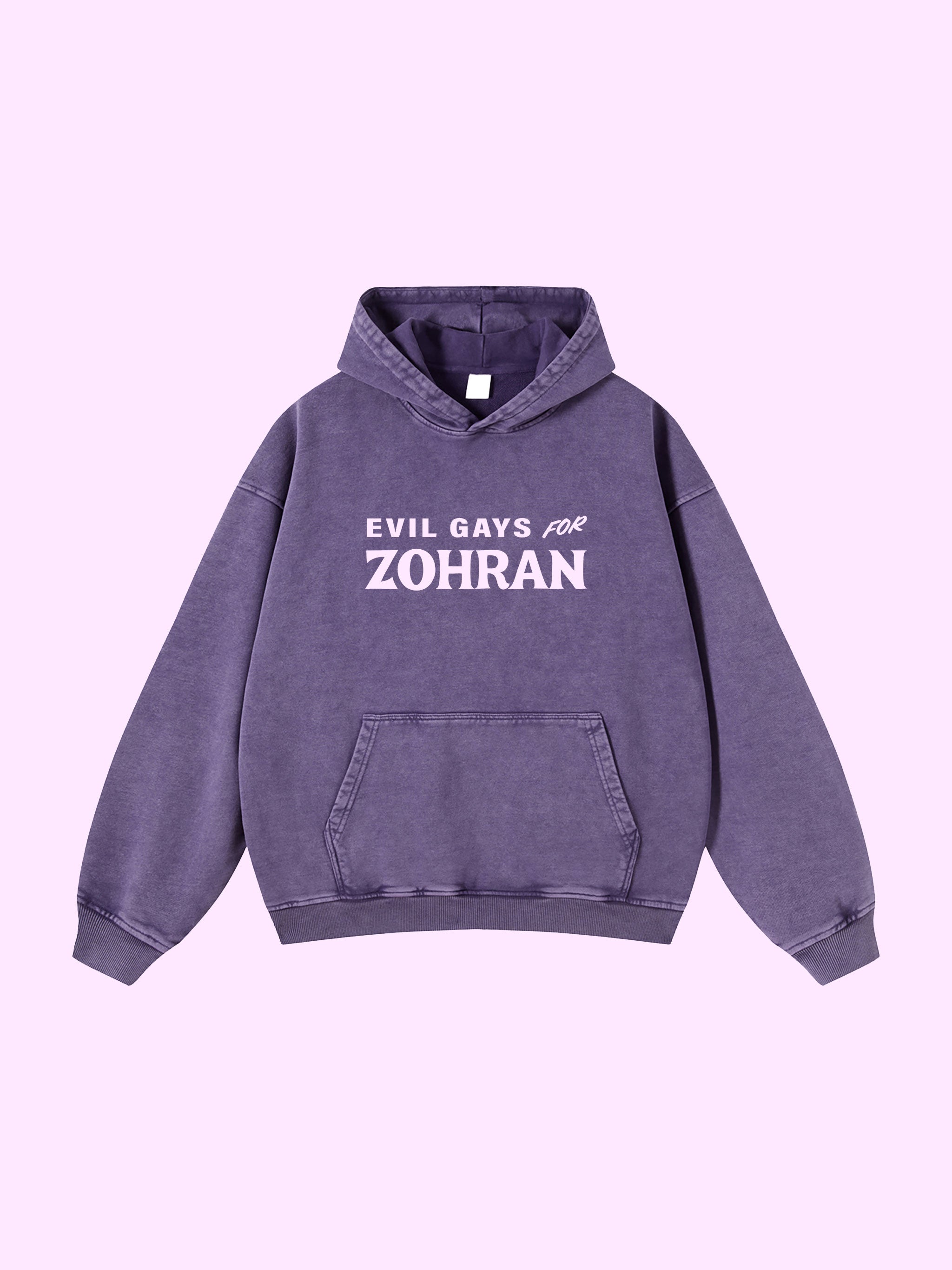Zohran Acid-Washed Hoodie